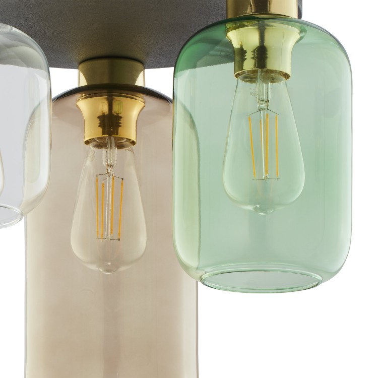 MARCO GREEN Lampa sufitowa 3 3318 TK Lighting Złoty, Czarny Transparentny, Zielony, Brązowy