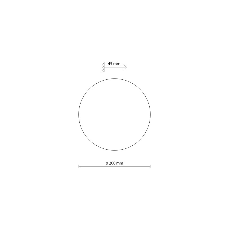 LUNA BLACK 200 Kinkiet 2 6012 TK Lighting Czarny Czarny