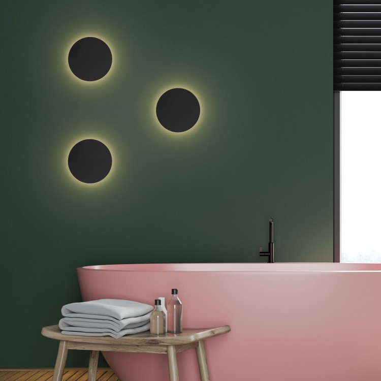 LUNA BLACK 200 Kinkiet 2 6012 TK Lighting Czarny Czarny