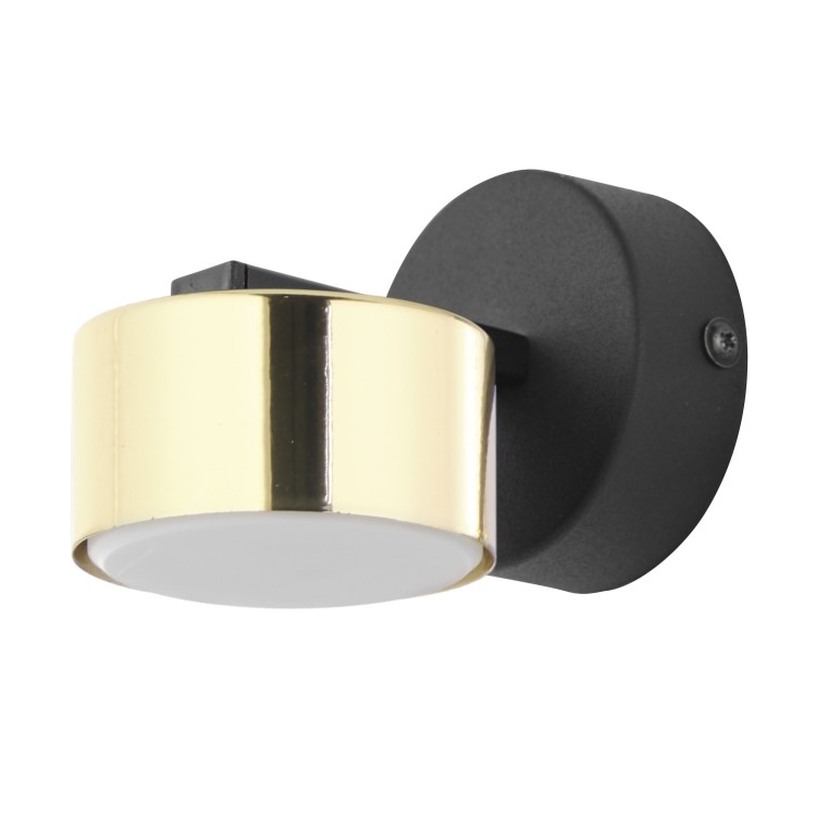 DALLAS GOLD/BLACK Kinkiet 1 GX53 6090 TK Lighting Złoty, Czarny Złoty