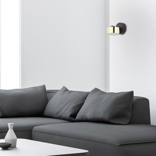 DALLAS GOLD/BLACK Kinkiet 1 GX53 6090 TK Lighting Złoty, Czarny Złoty