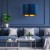 TERCINO BLUE Lampa wisząca 1 380 6172 TK Lighting Czarny Złoty, Granatowy