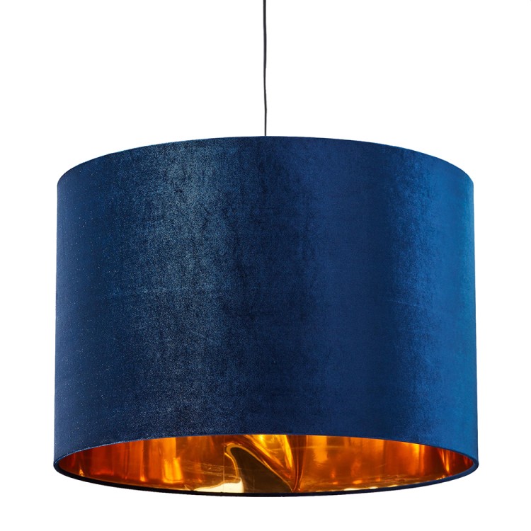 TERCINO BLUE Lampa wisząca 1 380 6172 TK Lighting Czarny Złoty, Granatowy