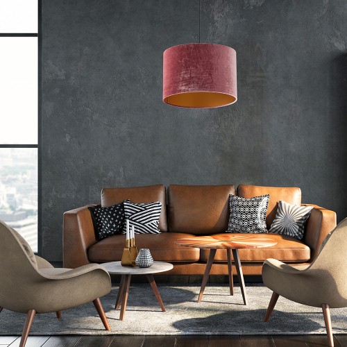 TERCINO PINK Lampa wisząca 3 500 6164 TK Lighting Czarny Złoty, Różowy