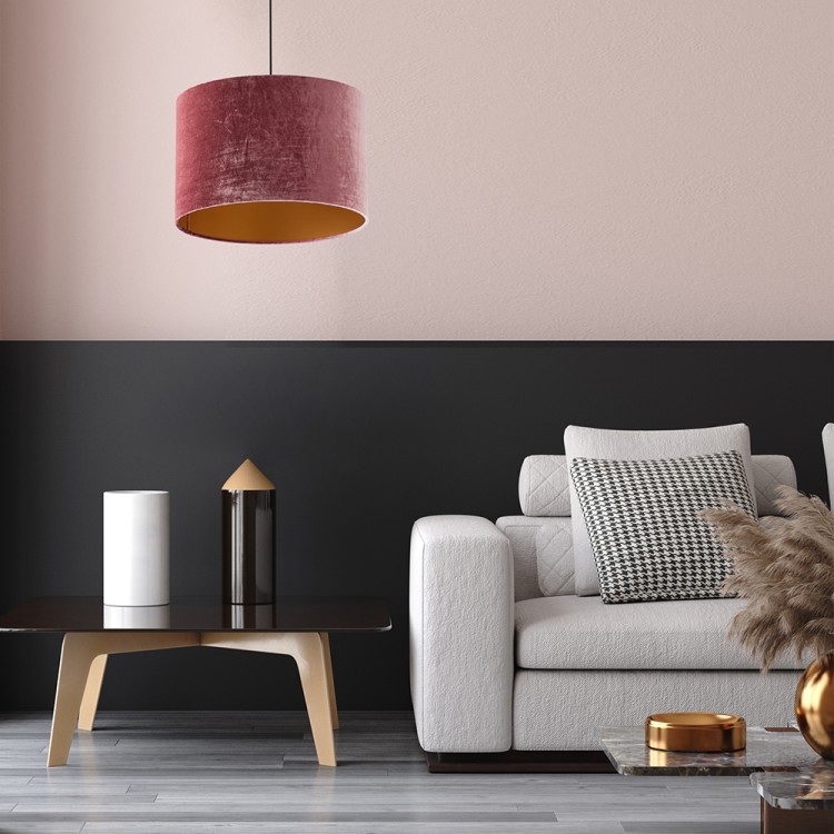 TERCINO PINK Lampa wisząca 3 500 6164 TK Lighting Czarny Złoty, Różowy