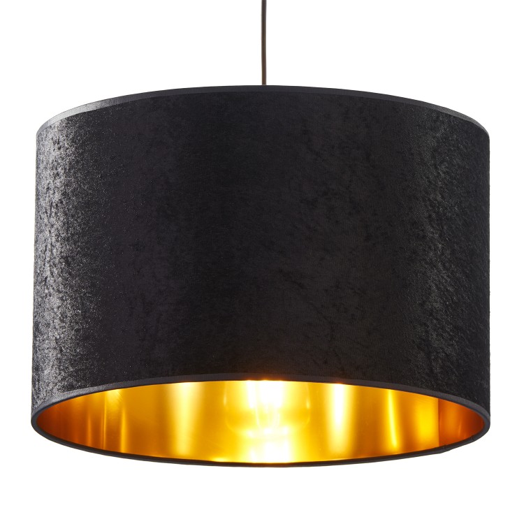TERCINO BLACK Lampa wisząca 3 500 6192 TK Lighting Czarny Złoty, Czarny