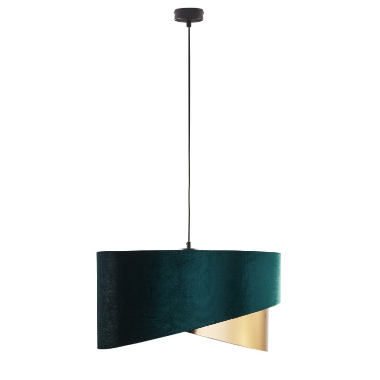 TERCINO GREEN/GOLD Lampa wisząca 3 ŚCIĘTA 500 6433 TK Lighting Czarny Złoty, Zielony