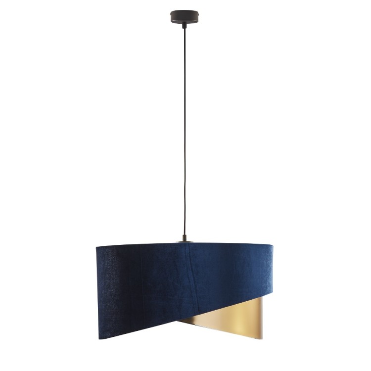 TERCINO BLUE/GOLD Lampa wisząca 3 ŚCIĘTA 500 6434 TK Lighting Czarny Złoty, Granatowy