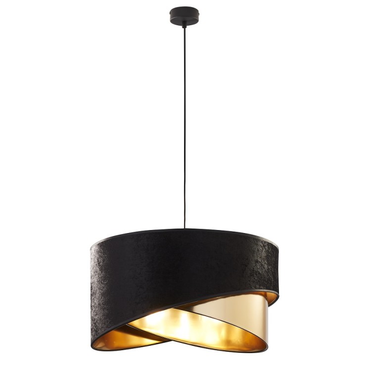 TERCINO BLACK/GOLD Lampa wisząca 3 ŚCIĘTA 500 6432 TK Lighting Czarny Złoty, Czarny