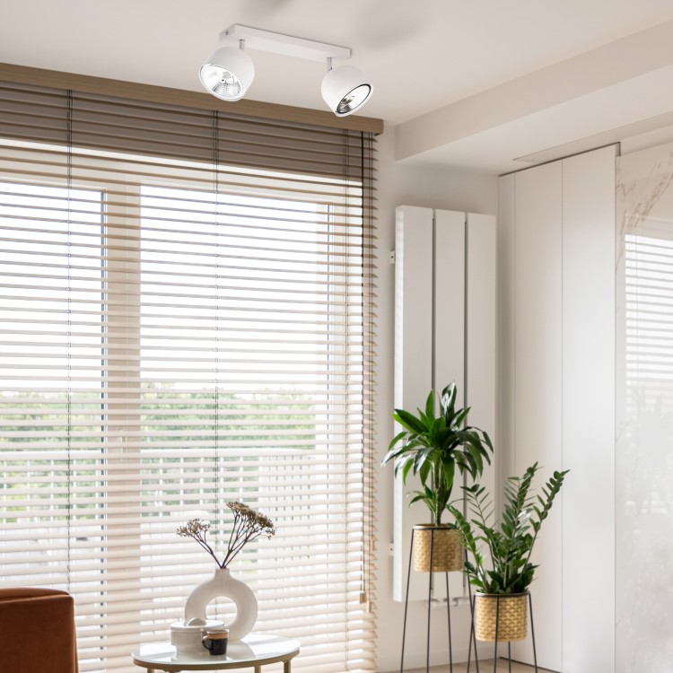 ALTEA WHITE Lampa sufitowa 2 + Żarówki 6513 TK Lighting Biały Biały