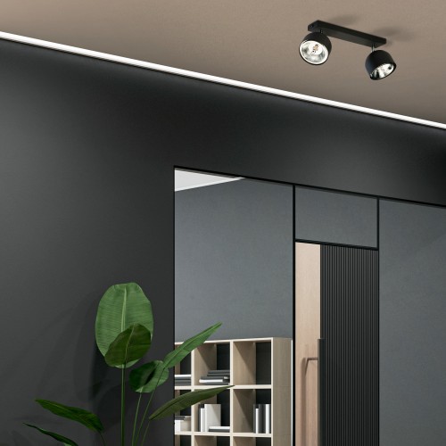 ALTEA BLACK Lampa sufitowa 2 + Żarówki 6518 TK Lighting Czarny Czarny