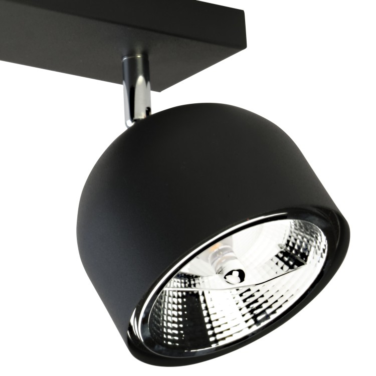 ALTEA BLACK Lampa sufitowa 2 + Żarówki 6518 TK Lighting Czarny Czarny
