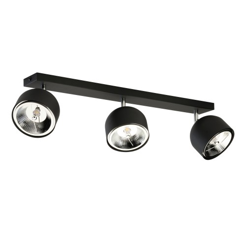 ALTEA BLACK Lampa sufitowa 3 + Żarówki 6520 TK Lighting Czarny Czarny