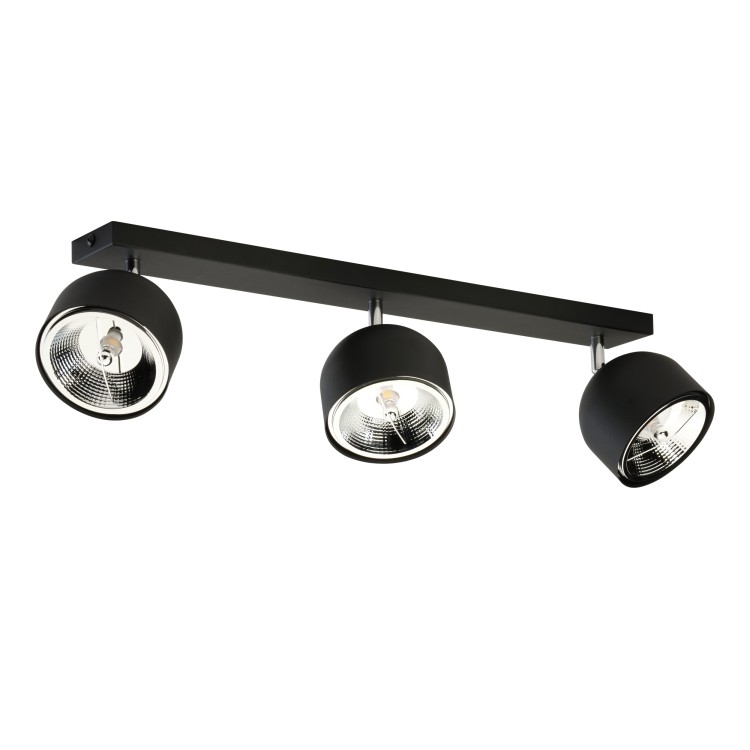 ALTEA BLACK Lampa sufitowa 3 + Żarówki 6520 TK Lighting Czarny Czarny