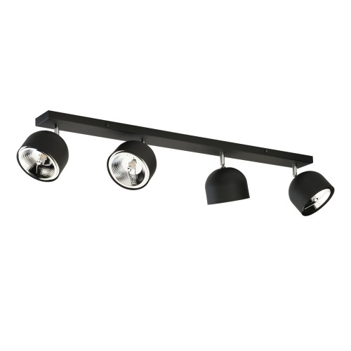 ALTEA BLACK Lampa sufitowa 4 + Żarówki 6521 TK Lighting Czarny Czarny