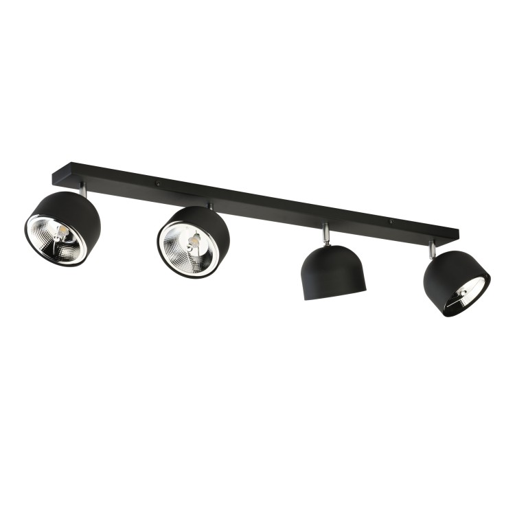 ALTEA BLACK Lampa sufitowa 4 + Żarówki 6521 TK Lighting Czarny Czarny