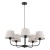 CHICAGO LINEN Lampa wisząca 5 3989 TK Lighting Czarny Len