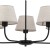 CHICAGO LINEN Lampa wisząca 5 3989 TK Lighting Czarny Len