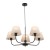 CHICAGO LINEN Lampa wisząca 5 3989 TK Lighting Czarny Len