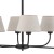 CHICAGO LINEN Lampa sufitowa 6 3999 TK Lighting Czarny Len