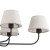 CHICAGO LINEN Lampa sufitowa 6 3999 TK Lighting Czarny Len