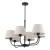 CHICAGO LINEN Lampa sufitowa 6 3999 TK Lighting Czarny Len