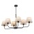CHICAGO LINEN Lampa sufitowa 6 3999 TK Lighting Czarny Len