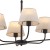 CHICAGO LINEN Lampa sufitowa 6 3999 TK Lighting Czarny Len