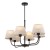 CHICAGO LINEN Lampa sufitowa 6 3999 TK Lighting Czarny Len