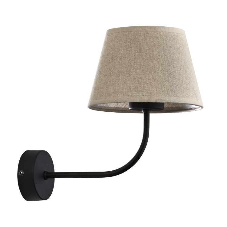 CHICAGO LINEN Kinkiet 1 4186 TK Lighting Czarny Len