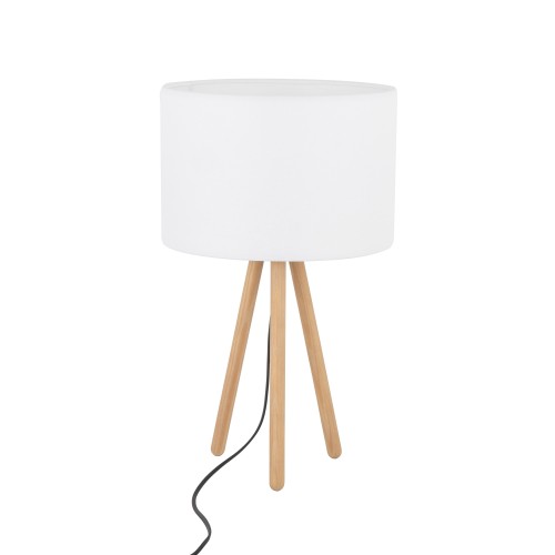 TOKYO WHITE Lampka nocna 1 SOSNA POSTARZANA 5290 TK Lighting Sosna, Czarny Biały