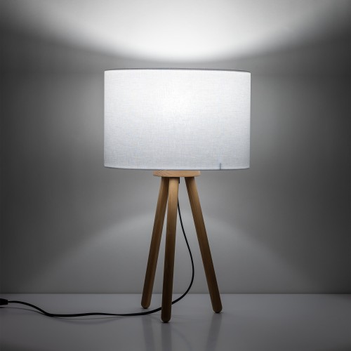 TOKYO WHITE Lampka nocna 1 SOSNA POSTARZANA 5290 TK Lighting Sosna, Czarny Biały
