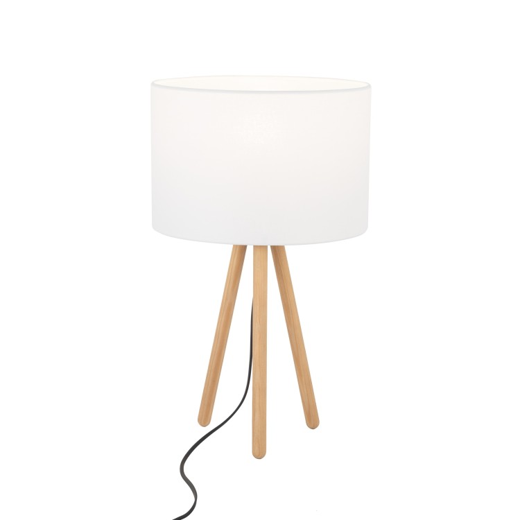 TOKYO WHITE Lampka nocna 1 SOSNA POSTARZANA 5290 TK Lighting Sosna, Czarny Biały