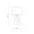 TOKYO WHITE Lampka nocna 1 SOSNA POSTARZANA 5290 TK Lighting Sosna, Czarny Biały
