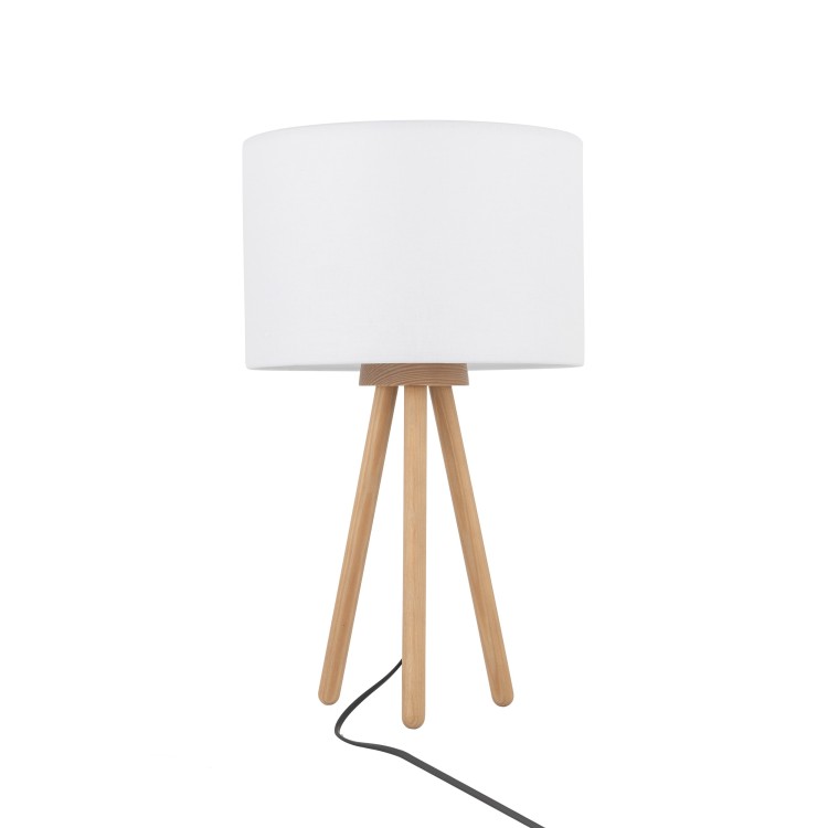 TOKYO WHITE Lampka nocna 1 SOSNA POSTARZANA 5290 TK Lighting Sosna, Czarny Biały