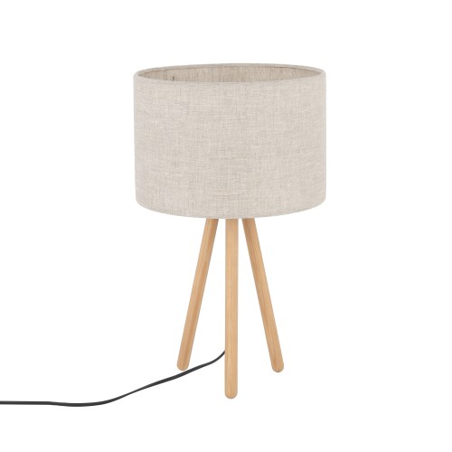 TOKYO NATURE Lampka nocna 1 SOSNA POSTARZANA 5291 TK Lighting Sosna, Czarny Len