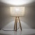 TOKYO NATURE Lampka nocna 1 SOSNA POSTARZANA 5291 TK Lighting Sosna, Czarny Len