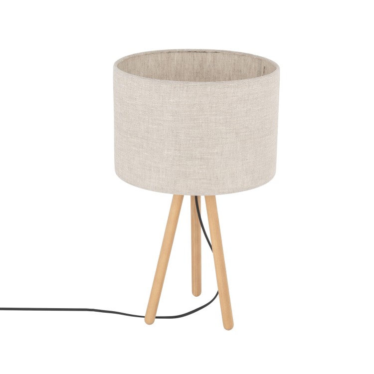 TOKYO NATURE Lampka nocna 1 SOSNA POSTARZANA 5291 TK Lighting Sosna, Czarny Len