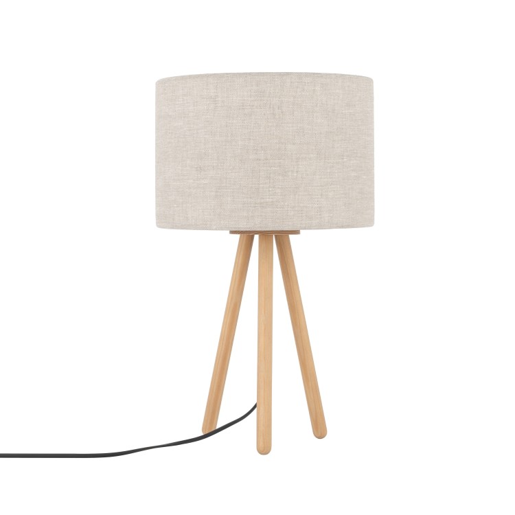TOKYO NATURE Lampka nocna 1 SOSNA POSTARZANA 5291 TK Lighting Sosna, Czarny Len