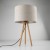 TOKYO NATURE Lampka nocna 1 SOSNA POSTARZANA 5291 TK Lighting Sosna, Czarny Len