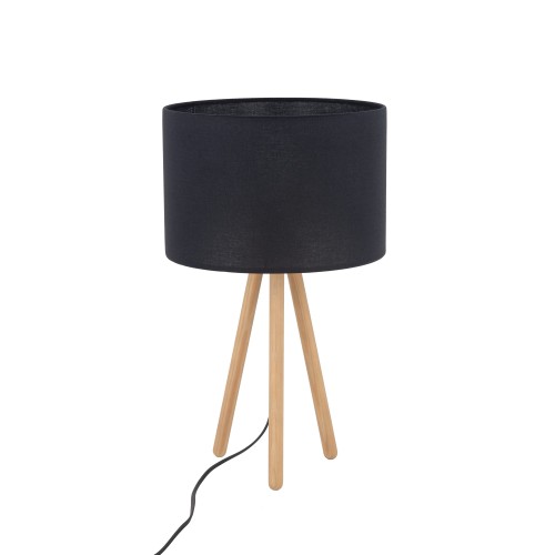 TOKYO BLACK Lampka nocna 1 SOSNA POSTARZANA 5293 TK Lighting Sosna, Czarny Czarny