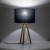 TOKYO BLACK Lampka nocna 1 SOSNA POSTARZANA 5293 TK Lighting Sosna, Czarny Czarny