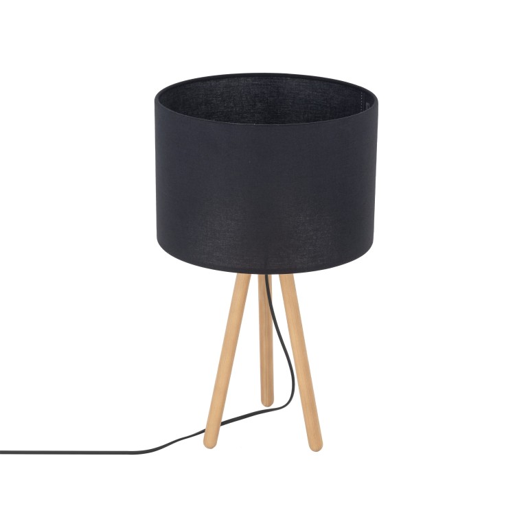 TOKYO BLACK Lampka nocna 1 SOSNA POSTARZANA 5293 TK Lighting Sosna, Czarny Czarny
