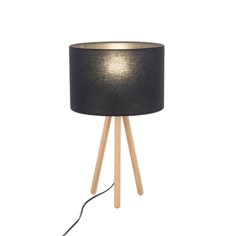 TOKYO BLACK Lampka nocna 1 SOSNA POSTARZANA 5293 TK Lighting Sosna, Czarny Czarny