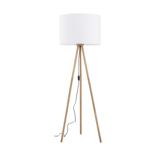TOKYO WHITE Lampa podłogowa 1 SOSNA POSTARZANA 5299 TK Lighting Sosna Biały