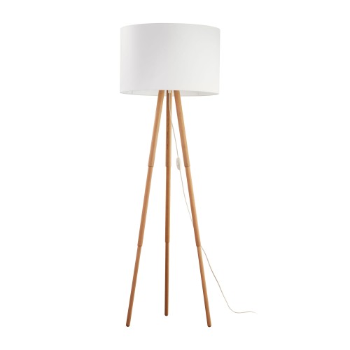 TOKYO Lampa podłogowa 1 SOSNA/BIAŁY 5287 TK Lighting Biały, Sosna Biały
