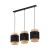BOHO BLACK Lampa wisząca 3 Listwa 6541 TK Lighting Czarny Czarny