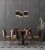 BOHO BLACK Lampa wisząca 3 6549 TK Lighting Czarny Czarny