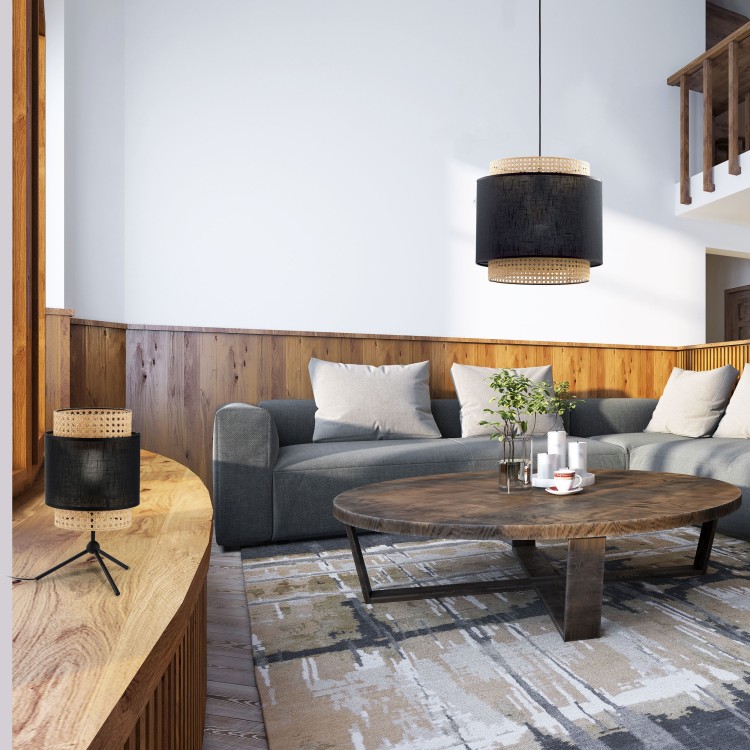 BOHO BLACK Lampa wisząca 1 6542 TK Lighting Czarny Czarny