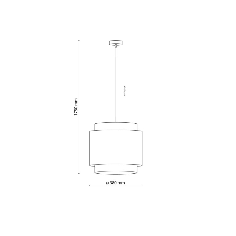 BOHO BLACK Lampa wisząca 1 6542 TK Lighting Czarny Czarny